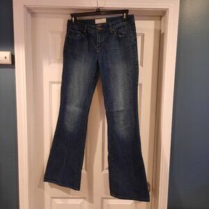 Vtg Maurices Jeans Womens 7/8 Long‎ Flare Low Rise Molli Y2K Boho Festival
